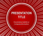 Free Red Sun Burst PowerPoint Template - Free PowerPoint Templates - SlideHunter.com