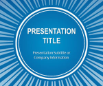 Free Blue Sunburst PowerPoint Template - Free PowerPoint Templates - SlideHunter.com