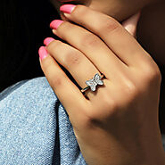 Butterfly Ring: Buy New Butterfly Ring Designs in Silver
