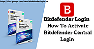 Bitdefender Login | How To Activate Bitdefender Central Login