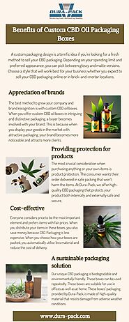 Advantages of Custom CBD Oil Packaging Boxes