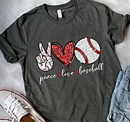 Peace Love Baseball Shirt