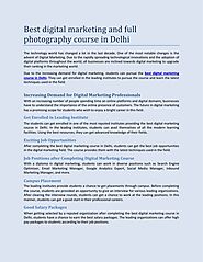 Best digital marketing and full photography course in Delhi PowerPoint Presentation