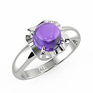 Shimmering Lavender Vintage Ring | Statement Rings