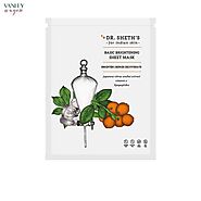 Dr. Sheth's Basic Brightening Sheet Mask with Vitamin E, Citrus, and Niacinamide