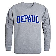 DePaul University Game Day Crewneck Pullover Sweatshirt Sweater Heathe – Campus-Wardrobe