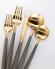 Elegant Luxury Cutlery Sets - Fork, Knife & Spoon |Tableware