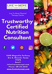 Trustworthy Certified Nutrition Consultant