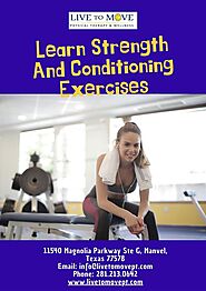 Learn Strength And Conditioning Exercises