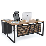 SCHON : Office Desk (L-Shape) - Office Master - Office Furniture Dubai