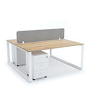 DIAMOND : Workstation Cluster of 2 Face-to-Face - Office Master - Office Furniture Dubai