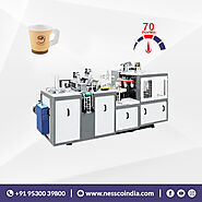 Paper handle cup making machine