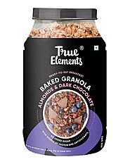 True Elements – Baked Granola (Almonds and Dark Chocolate)- 900g
