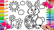 Easter Bunny coloring pages | Free Printable Pictures - Festival Today