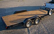 7x16 Tandem Axle Flatbed Trailer - Wood Floor | Trailer Rental Services