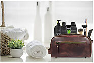 Must Have Travel Kit For Men: Leather Toiletry Bag