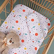 Buy Space Explorer Organic Crib Sheet: Kicks & Crawl