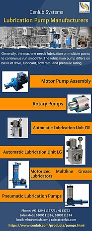 Lubrication Pump Manufacturers