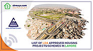 List of LDA approved residential projects in Lahore