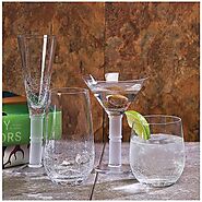 Impulse Crackle Martini Glass