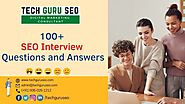 Top 100+ SEO Interview Questions & Answers [Ultimate Guide 2022]