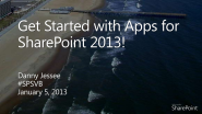 Get Started with Apps for SharePoint 2013
