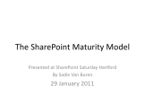 The SharePoint Maturity Model - as presented at SP Saturday Hartfor...