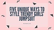 Best Trendy Girls Jumpsuits by Mia Belle Girls - Issuu