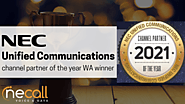 NEC Channel Partner of the Year Award 2021 Winner | NECALL