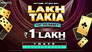 Become a Lakhpati, Join LakhTakia Rummy Leaderboard from June 26 & win from Rs. 1 Lac Guaranteed