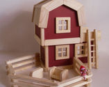 Wooden Barn Toy - Toy Farm Sets for Little Kids