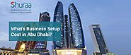 What's is the cost of setting a business in Abu Dhabi?