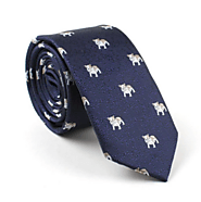 Navy Blue Bulldog Tie