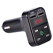 Quelima B2 Car Bluetooth FM Transmitter Car Charger Handsfree Wireless Car Transmitter