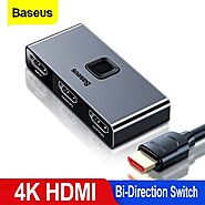 Baseus 4K HDMI Switch Adapter HDMI Switch 2×1 HDMI Bi-Direction Switch Game TV HDMI Switcher