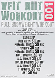 Full Bodyweight HIIT Workout
