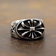 Website at https://www.vvvjewelry.com/shop/mens-sterling-silver-antique-fleur-de-lis-cross-ring/