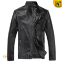 Mens Black Slim Fit Leather Jackets CW812231 - cwmalls.com