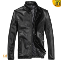 Black Motorcycle Leather Jacket CW812208 - jackets.cwmalls.com
