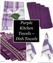 Purple Kitchen Towels - Dish Towels & Tea Towels
