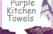 Funky Purple Kitchen Dish Towels and Tea Towels