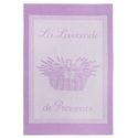Coucke French Jacquard Cotton Kitchen Dish Towel French Table Collection, Lavander PJ Pattern, 19 by 29-Inch, Lilac