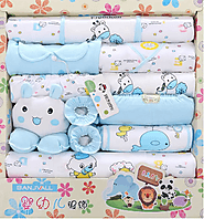 Kid Store: 18Pcs Newborn Baby Shower Gift Box Clothing Set + Accessories For 0-6M