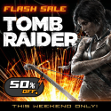 50 percent off ,sale on Tomb Raider ( PlayStation Network )