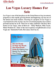 Las Vegas Luxury Homes For Sale