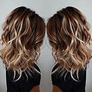 Elegant ombre hair with layered haircuts