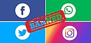 Are Social Media platforms like Facebook, Twitter and WhatsApp actually being banned by the Indian Government?