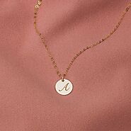 Custom Initial Disc Necklace