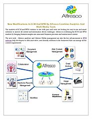 New Modifications In ECM And BPM By Alfresco Combine Analytics And Multi-Media Tools