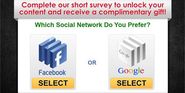 Facebook Vs Google | Vote for Your Fav Site to Get Free Gifts
